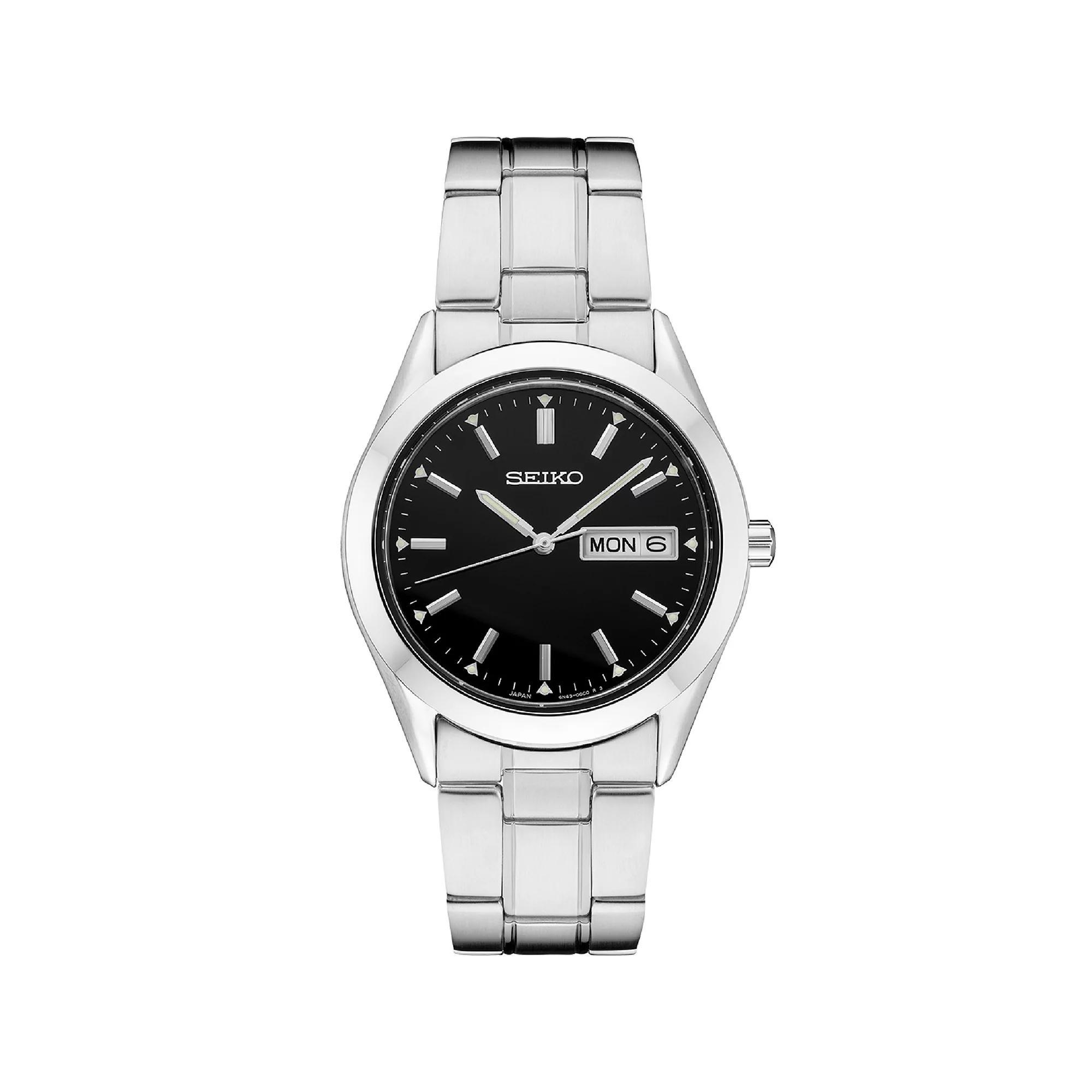 Seiko Mens Essential Two-Tone Titanium Green Dial Watch - SUR377 Gold Silver Product Image