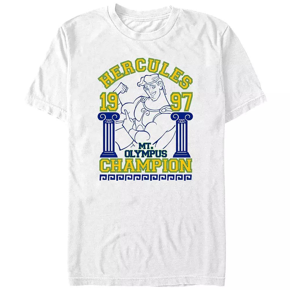 Disney's Hercules Mt. Olympus Champion 1997 Big & Tall Graphic Tee, Men's, Size: 5XB, White Product Image