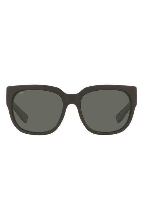 Costa Womens 6S9004 Waterwoman 2 Tortoise 58mm Square Polarized Sunglasses Product Image