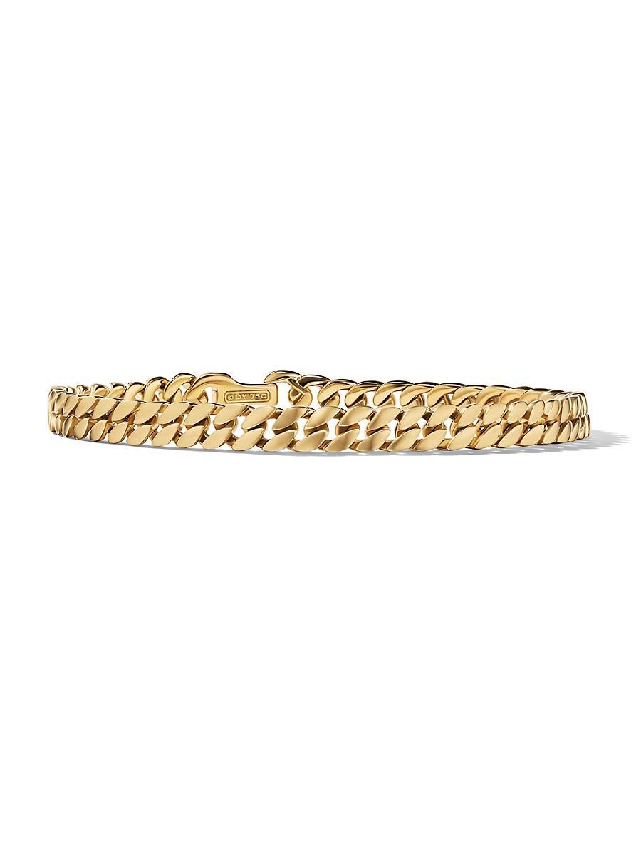 David Yurman Men's Curb Chain Bracelet in 18K Yellow Gold at Nordstrom, Size Medium Product Image