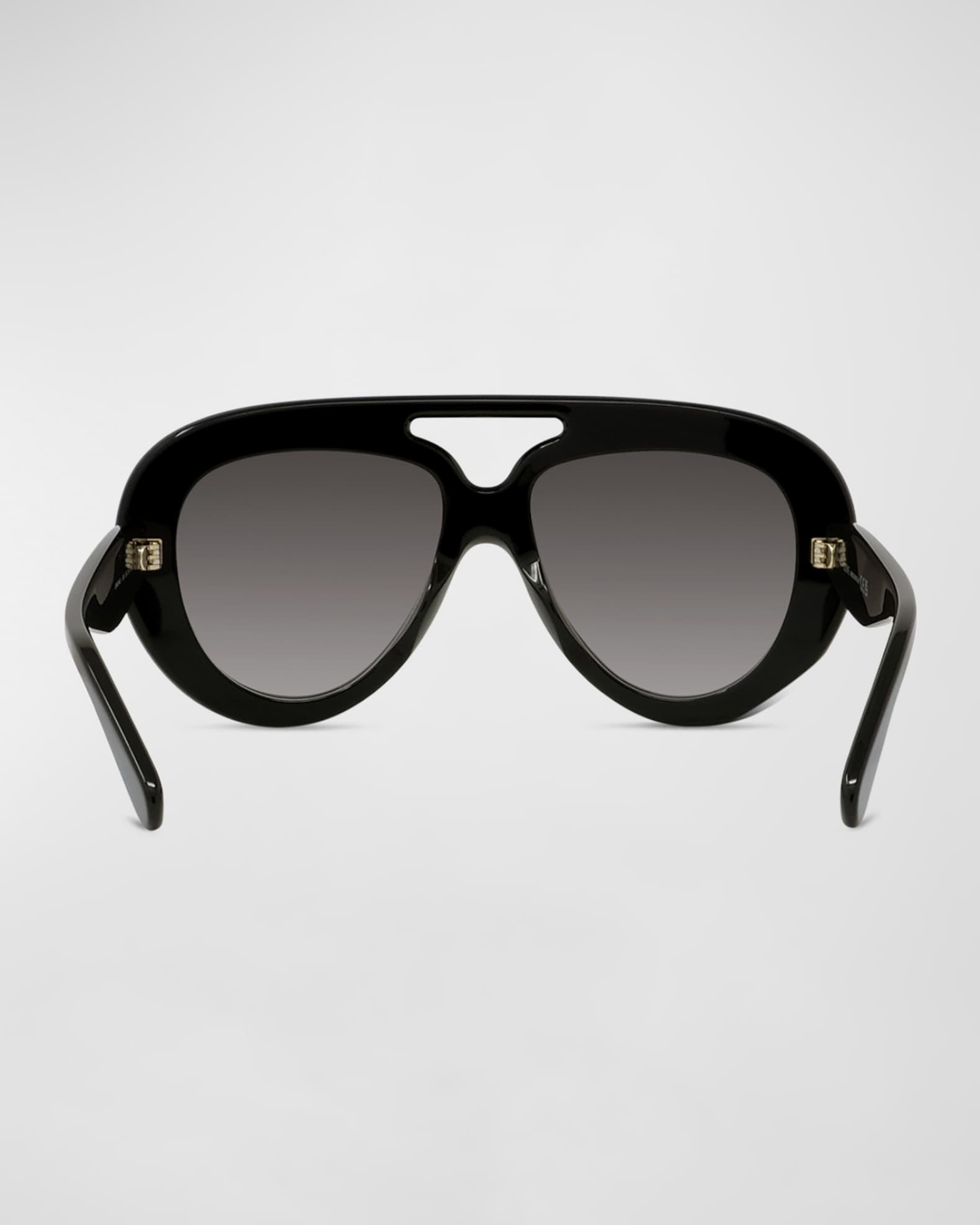 Men's Curvy Pilot Acetate Sunglasses Product Image
