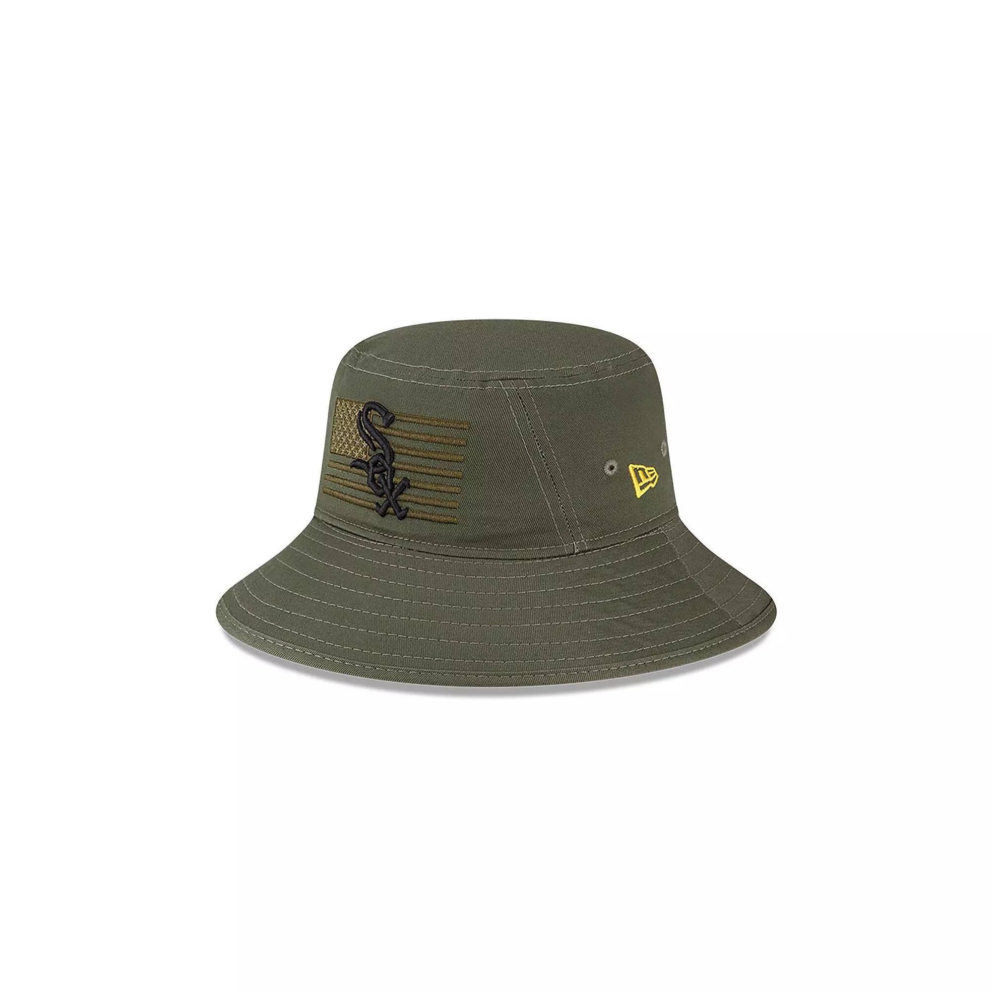 Men's New Era  Green Chicago White Sox 2023 Armed Forces Day Bucket Hat, Size: Small/Medium Product Image