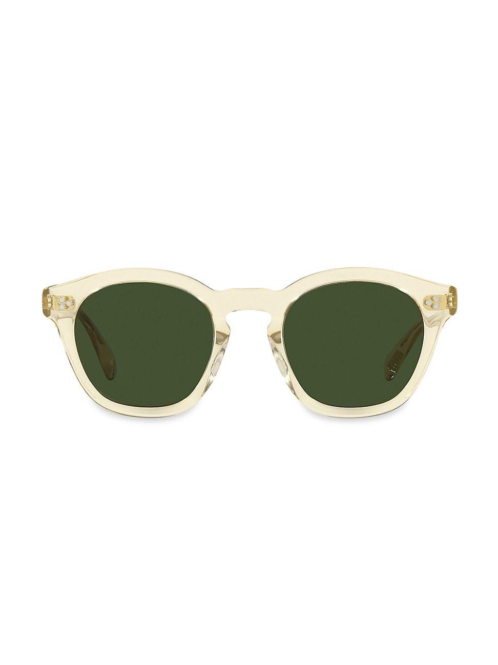 Mens Rorke 47MM Round Mirrored Sunglasses Product Image