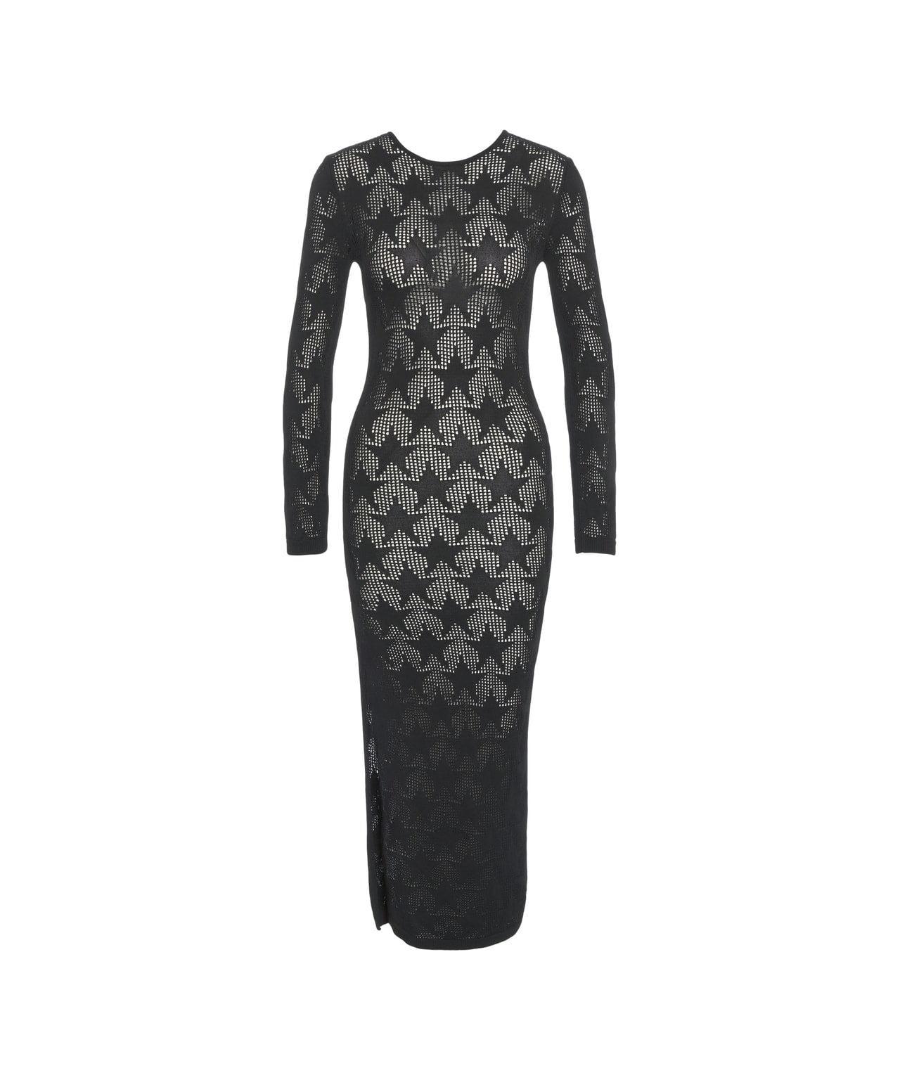 Open knit maxi dress Product Image