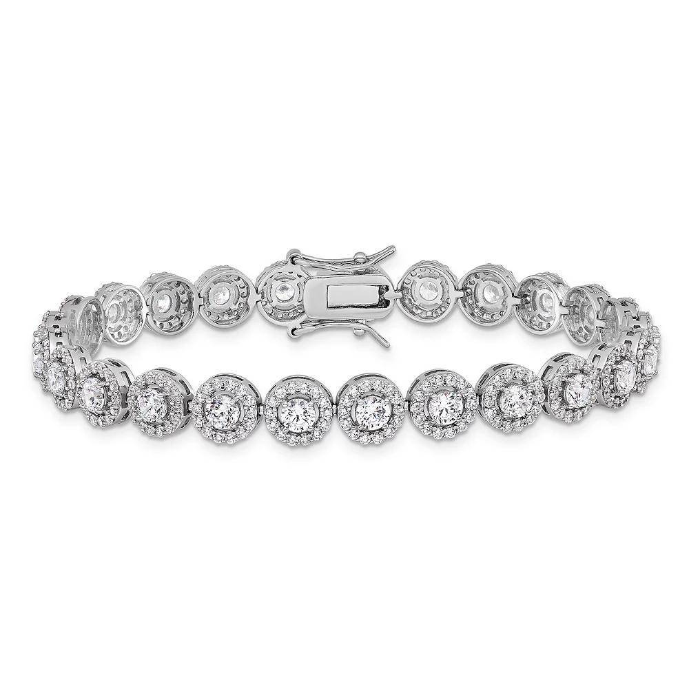 Sophie Miller Sterling Silver Cubic Zirconia Tennis Bracelet, Women's, Size: 7.5" Product Image