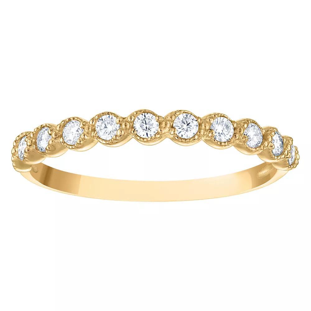 14k Gold Lab-Created Moissanite Band Ring, Women's, Size: 7 Product Image