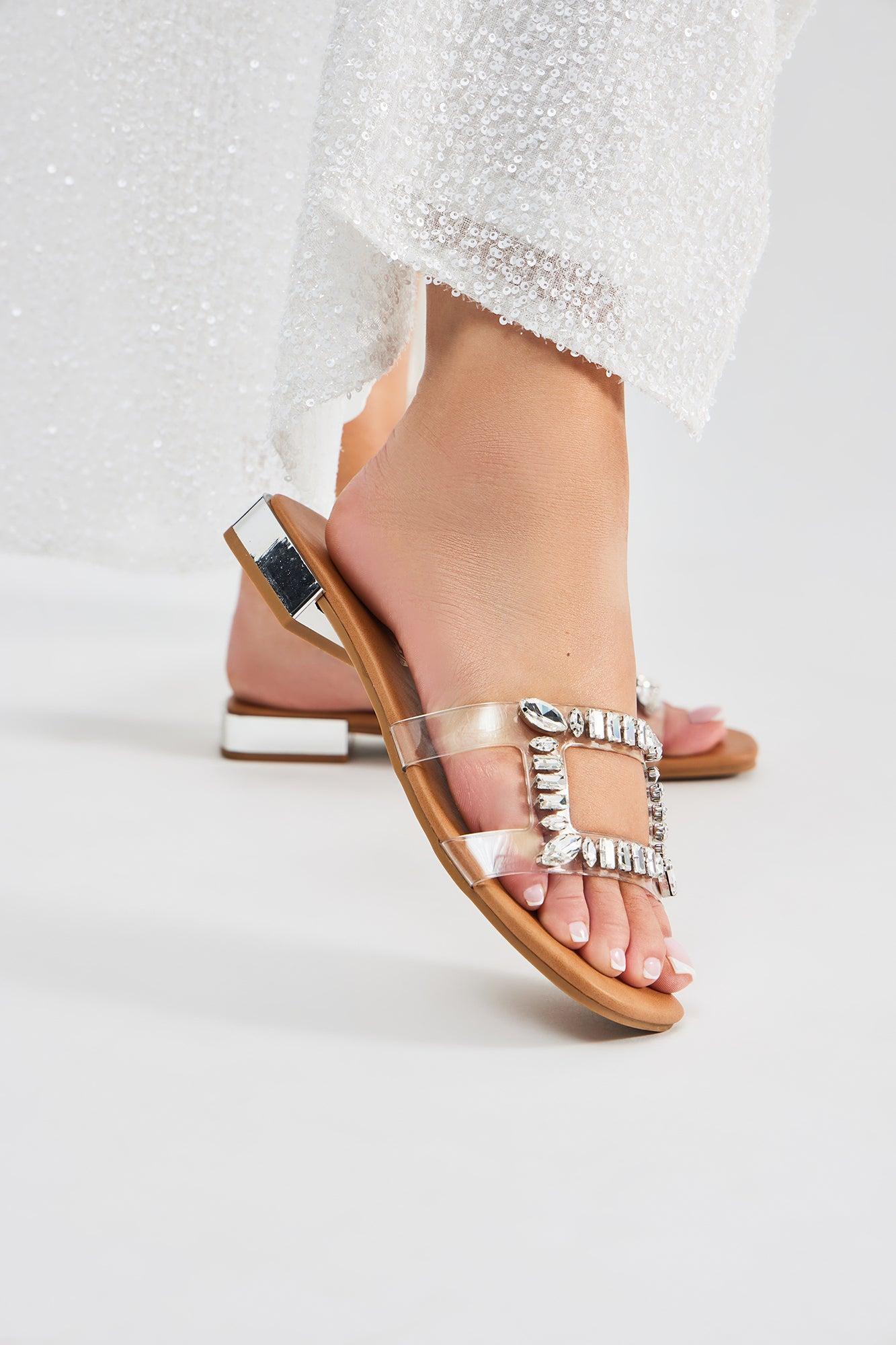 Flora Sandals - Silver Product Image