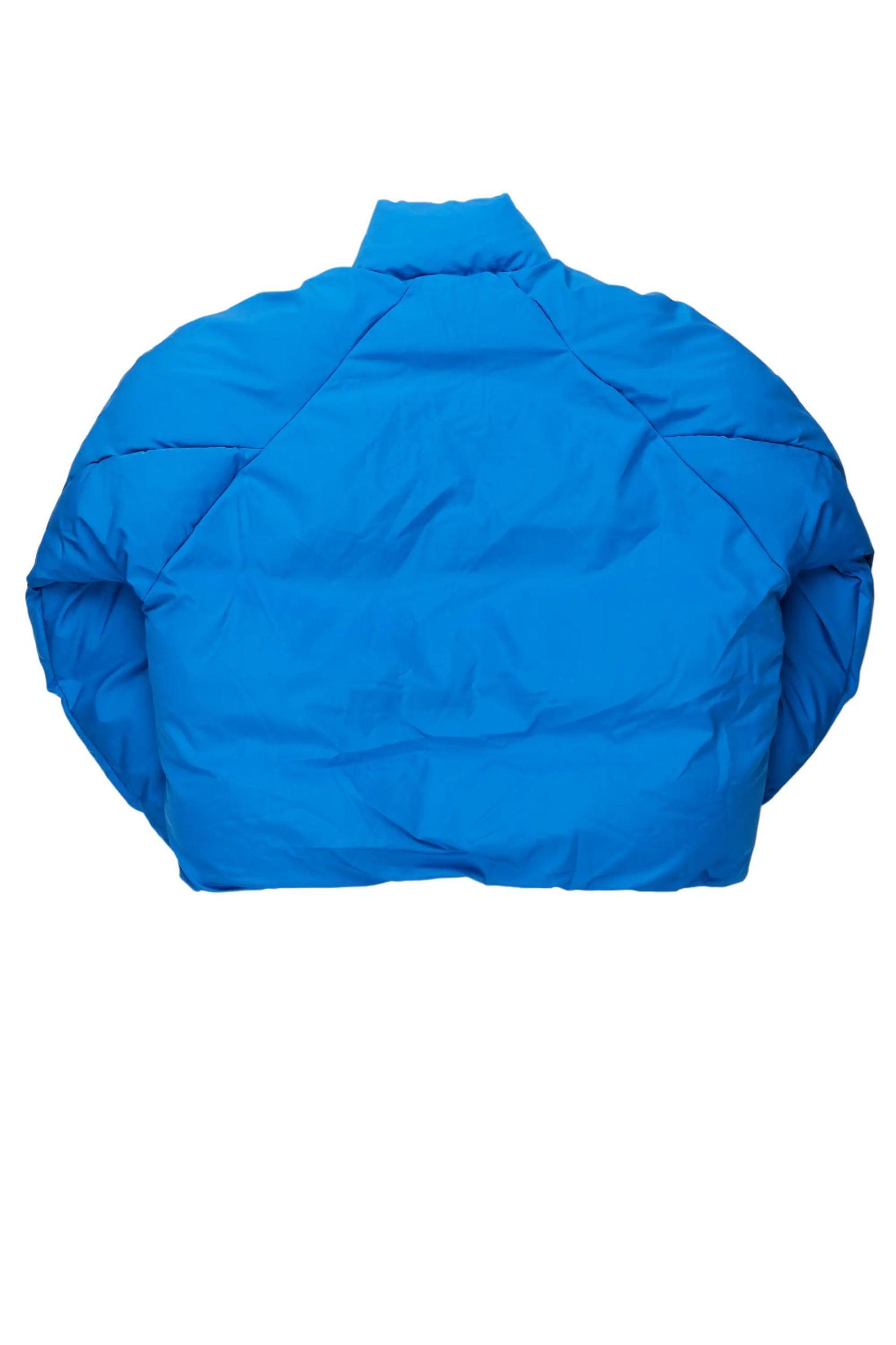 Damien Royal Blue Puffer Jacket Male Product Image