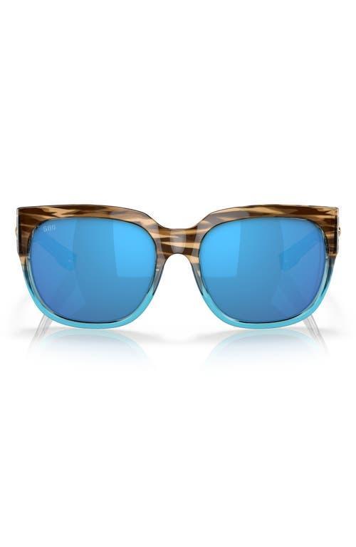 Costa Womens 6S9004 Waterwoman 2 Tortoise 58mm Square Polarized Sunglasses Product Image
