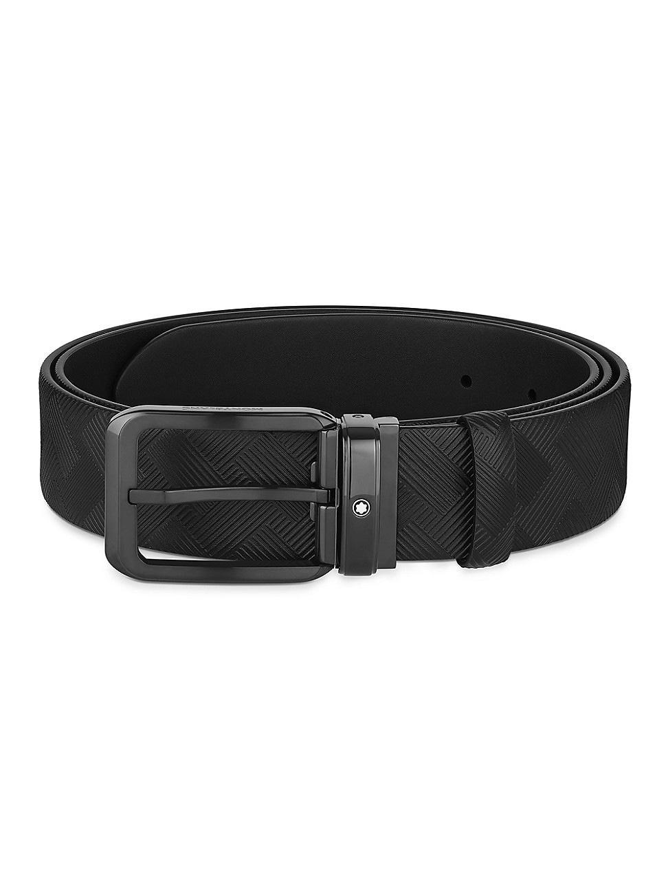 Mens Black 35mm Reversible Belt Product Image