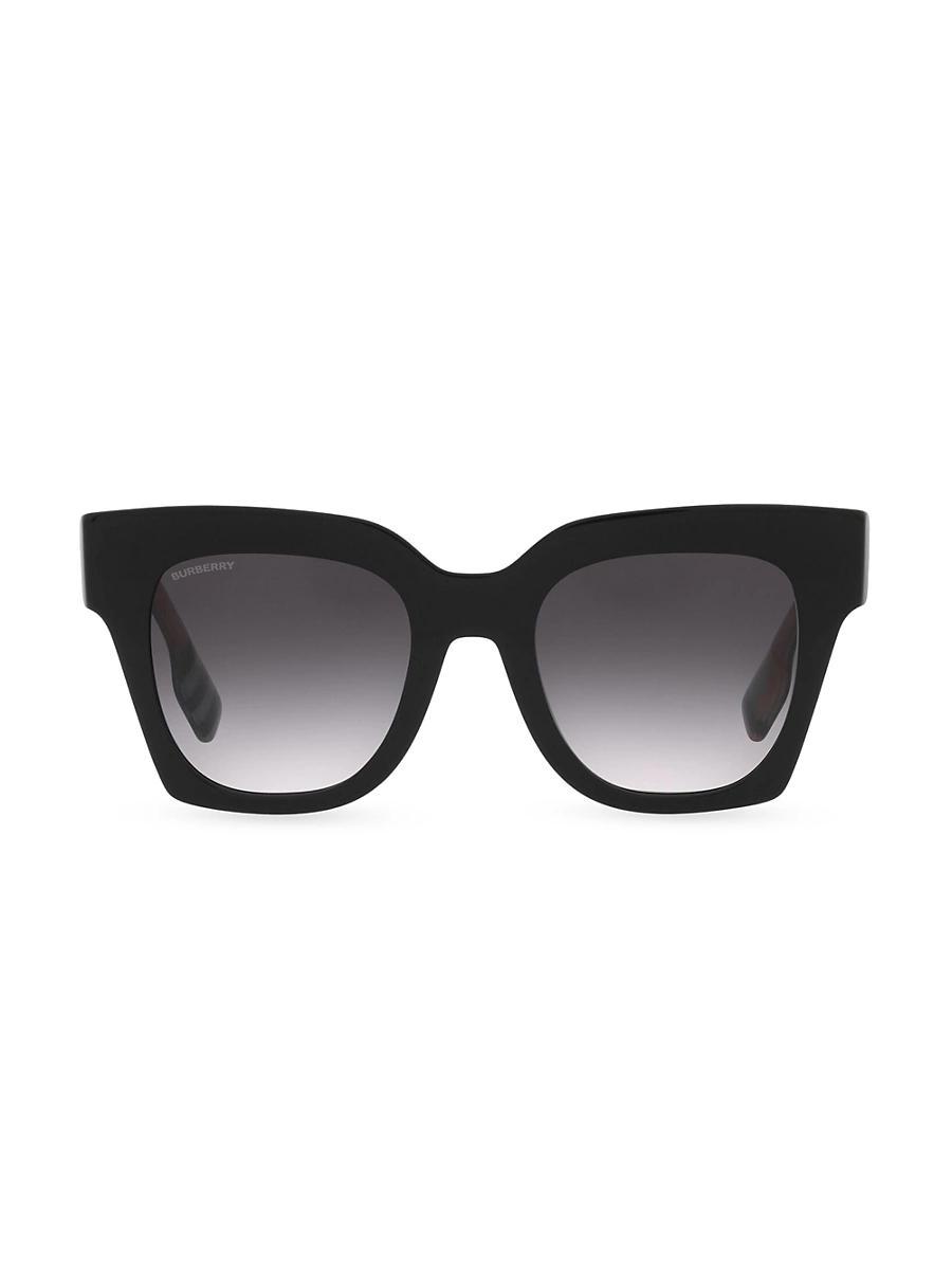Burberry Womens BE4364 Kitty 49mm Square Check Sunglasses Product Image