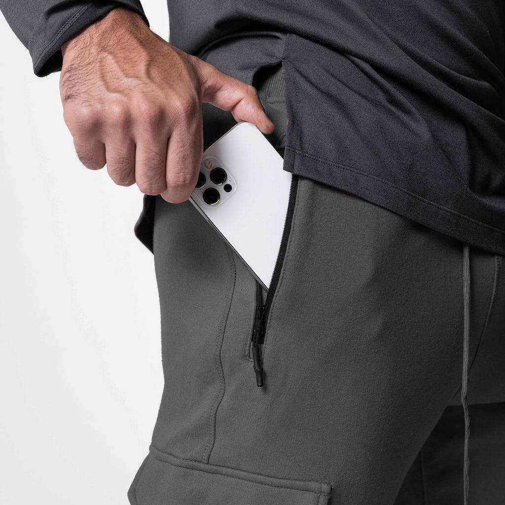 0654. Tech-Terry™ Cargo High Rib Jogger - Space Grey Product Image