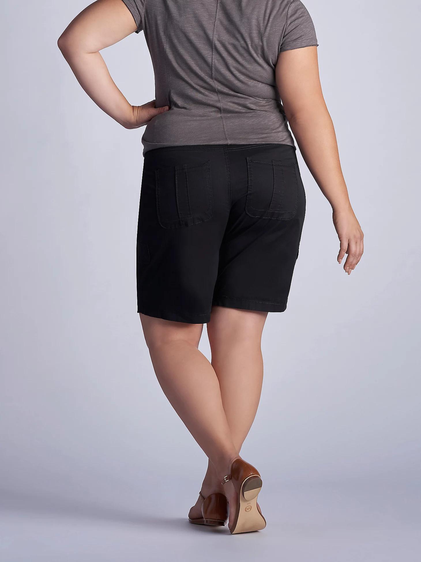 Women’s Relaxed Fit Avey Knitwaist Cargo Bermuda (Plus) | Women's Shorts | Lee® Product Image