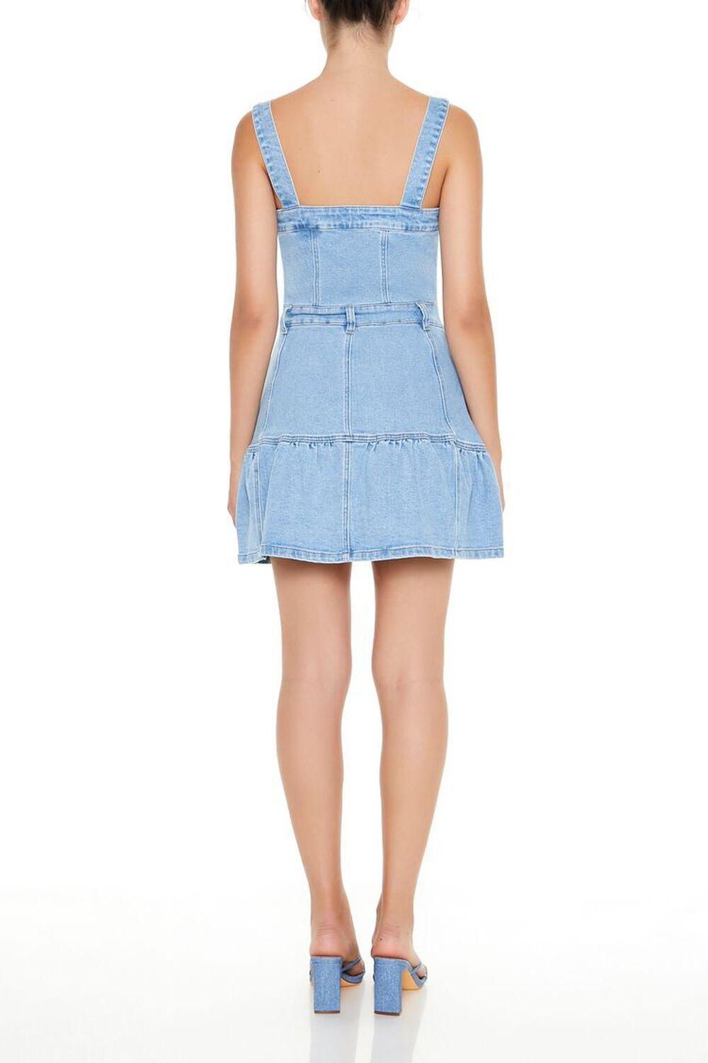 Denim Fit & Flare Mini Dress | Forever 21 Product Image