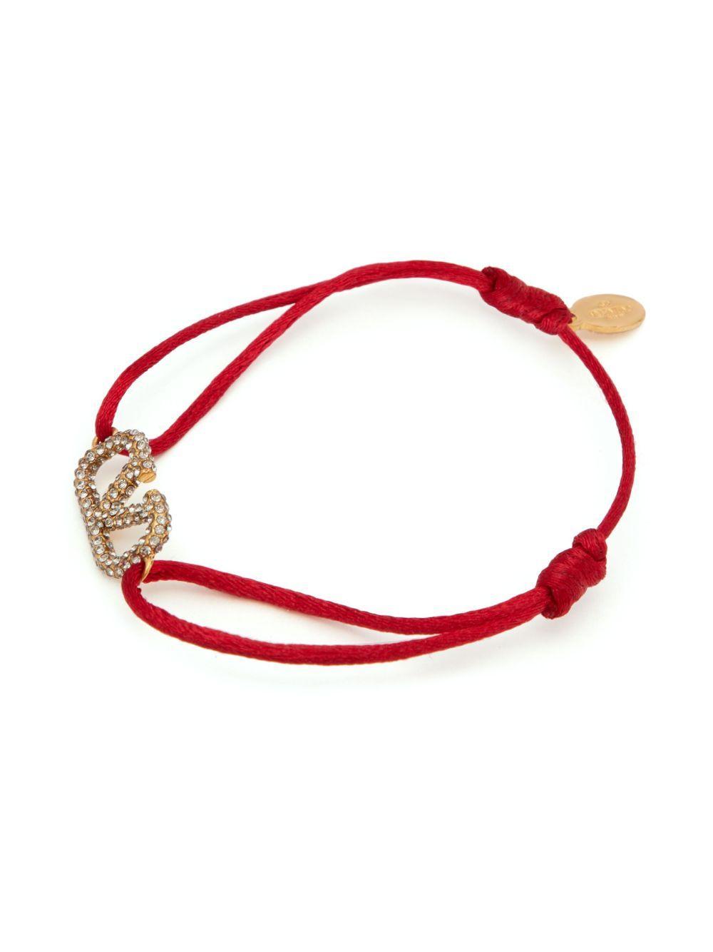 VLogo Signature crystal-embellished bracelet Product Image