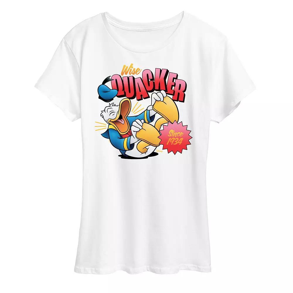 Disneys Donald Duck Womens Wise Quacker Graphic Tee Product Image