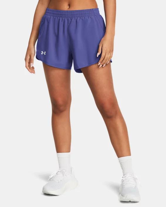 Women's Under Armour Fly-By Shorts, Size: Small, Red Product Image