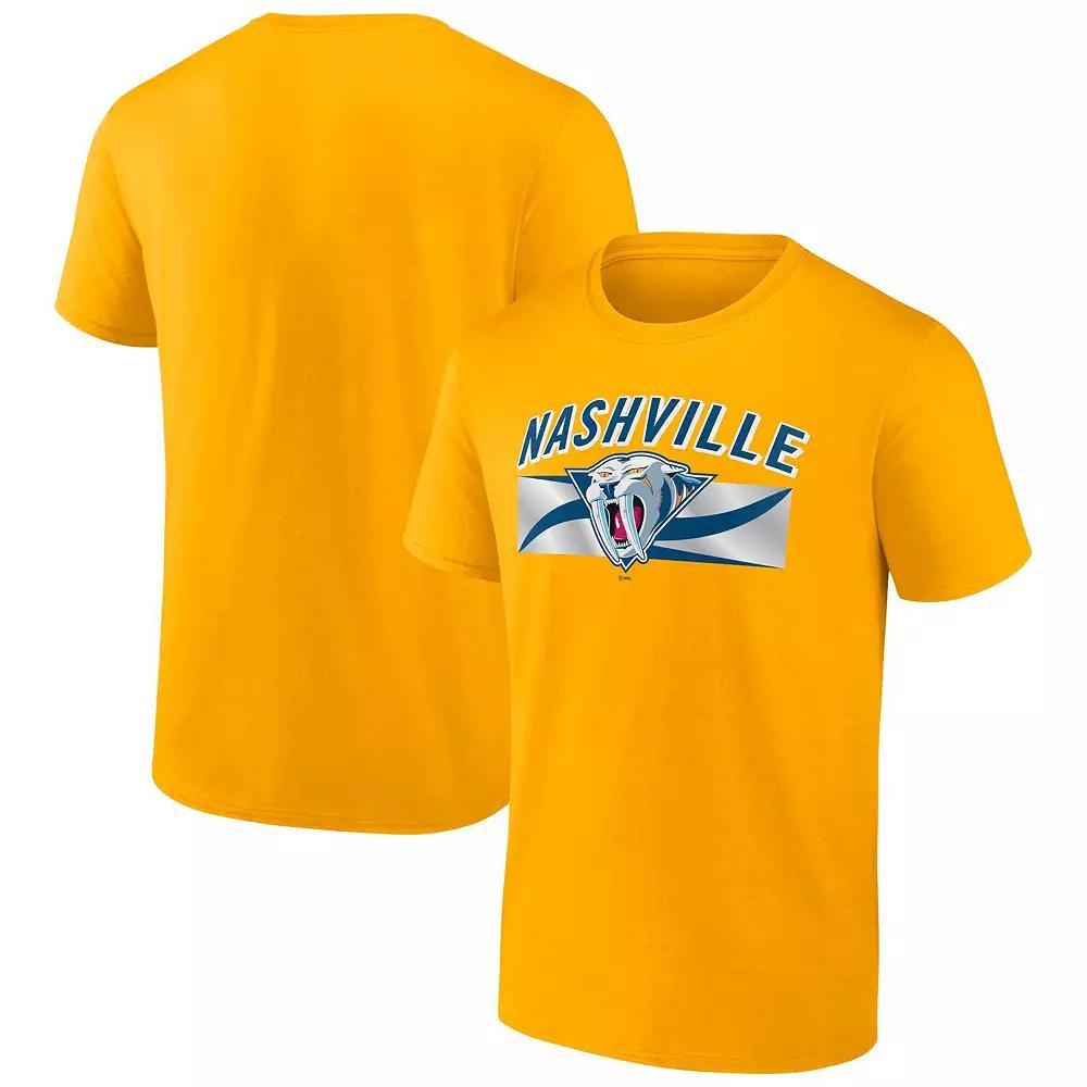 Men's Fanatics  Gold Nashville Predators Confidential Program T-Shirt, Size: Large, Pdt Gold Product Image