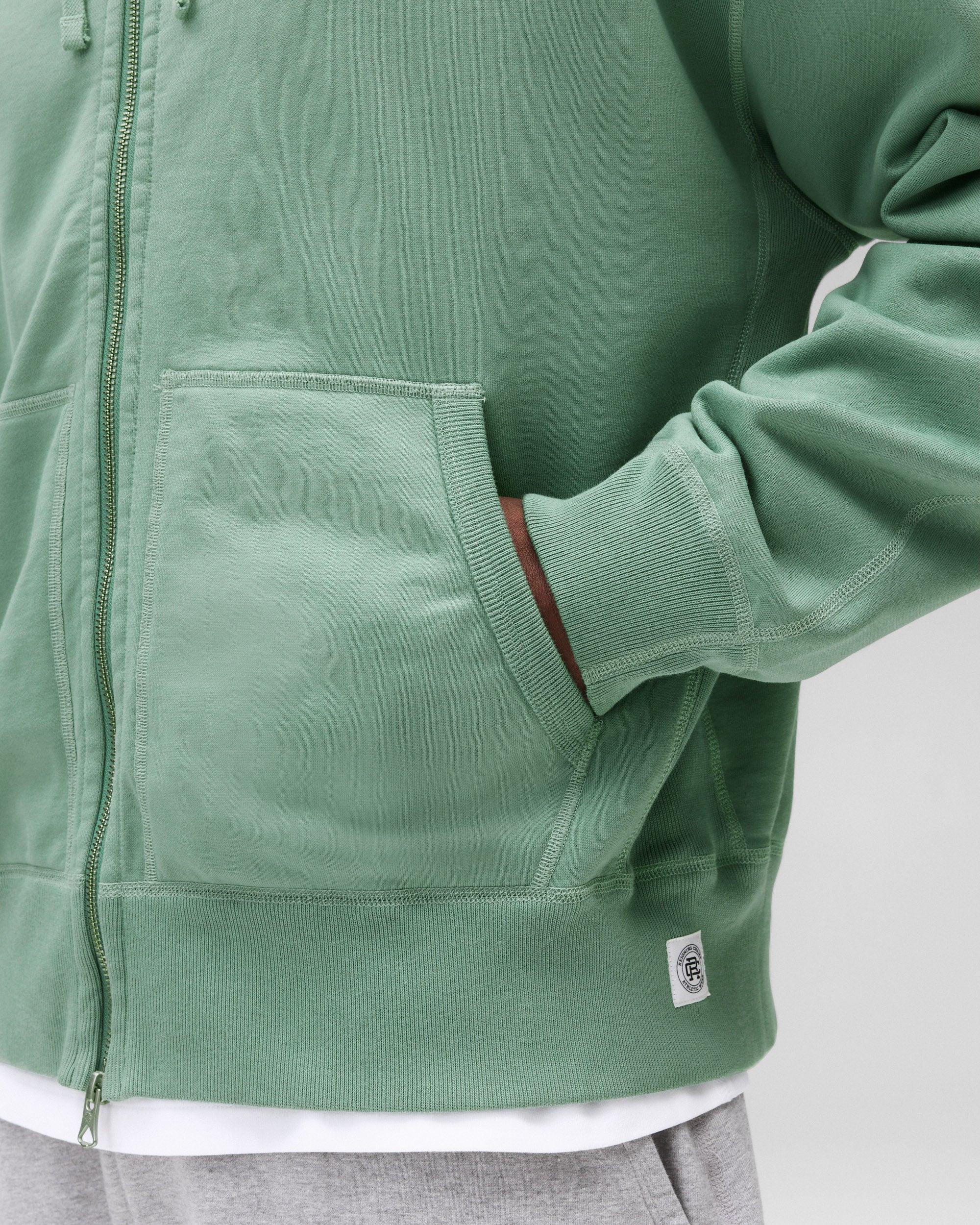Midweight Terry Relaxed Zip Hoodie Male Product Image