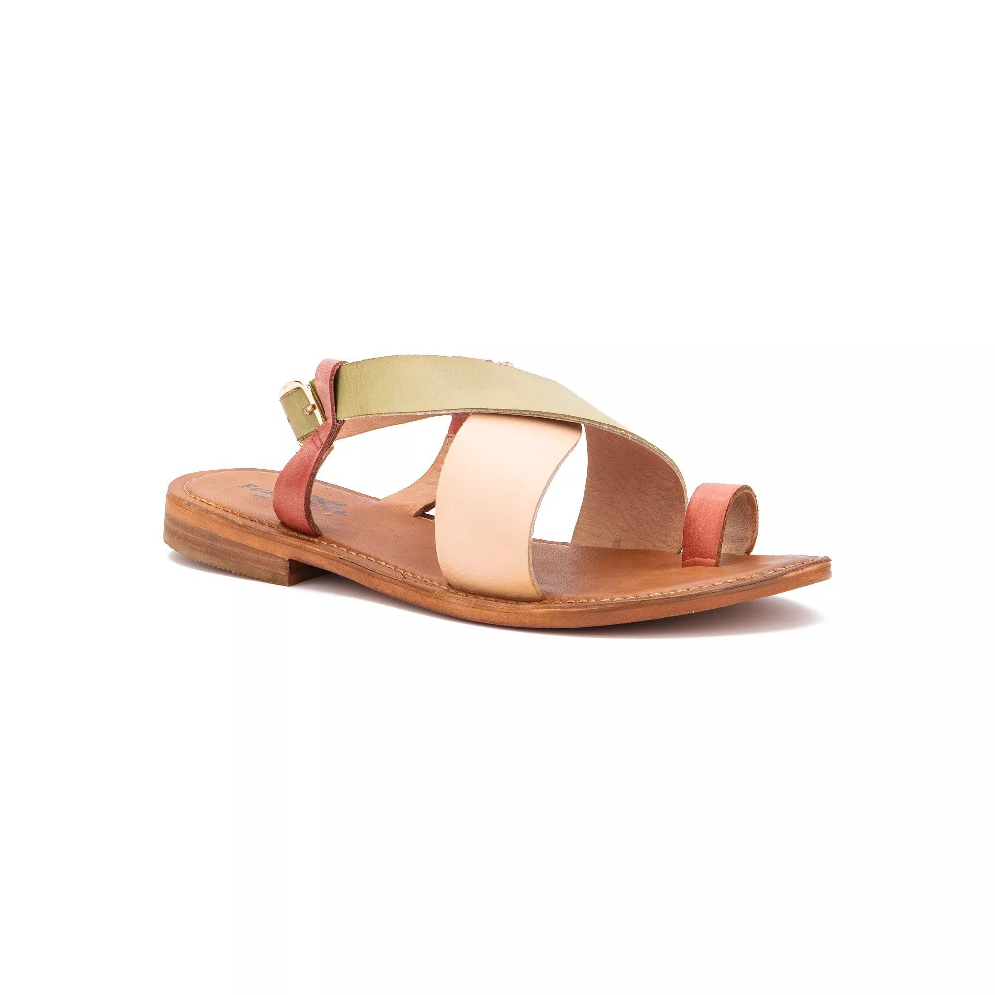 Vintage Foundry Co. Berlynn Women's Leather Sandals, Size: 6.5, Green Team Product Image