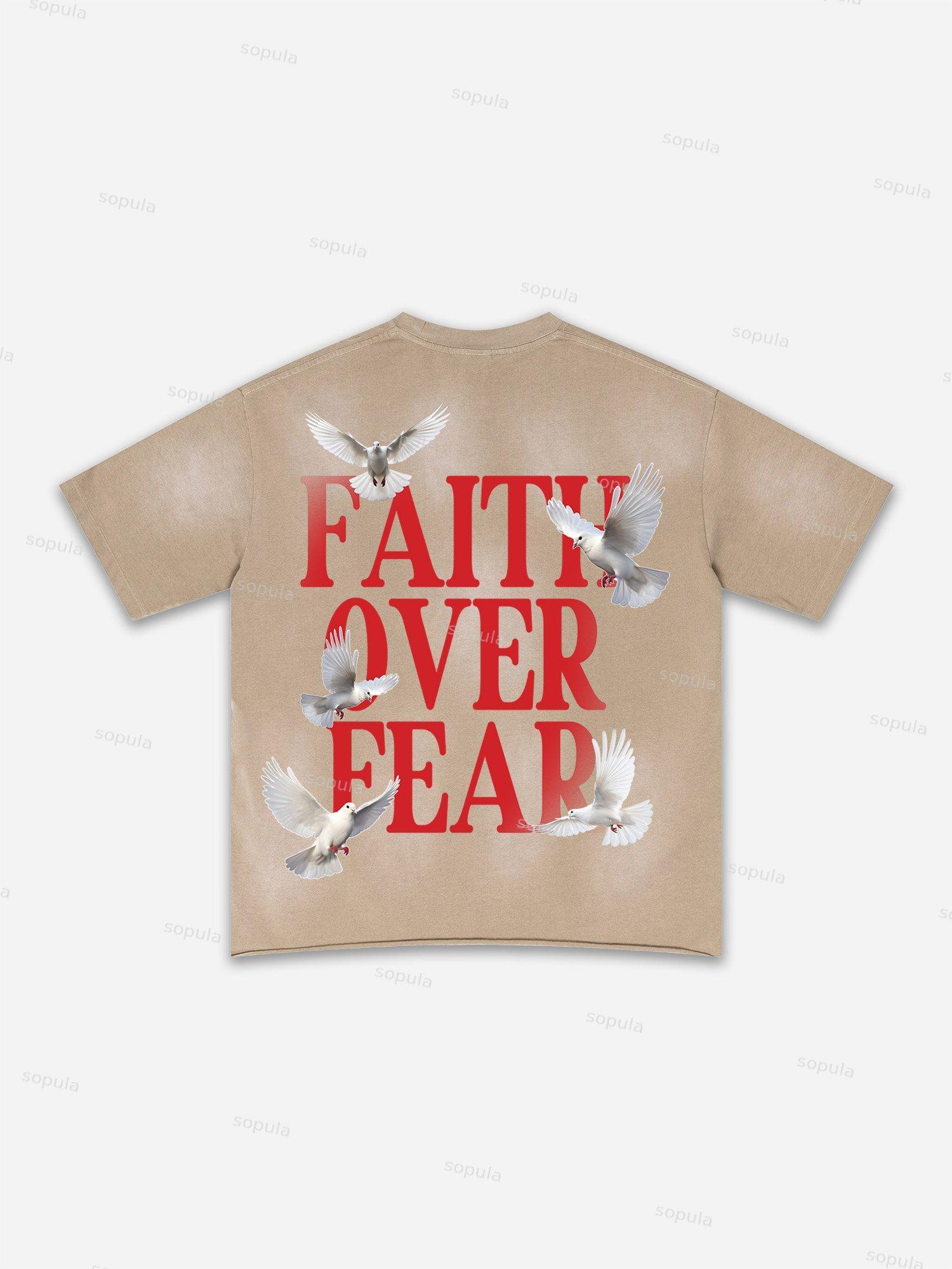 Lips Graphic Print Washed T-shirt Product Image