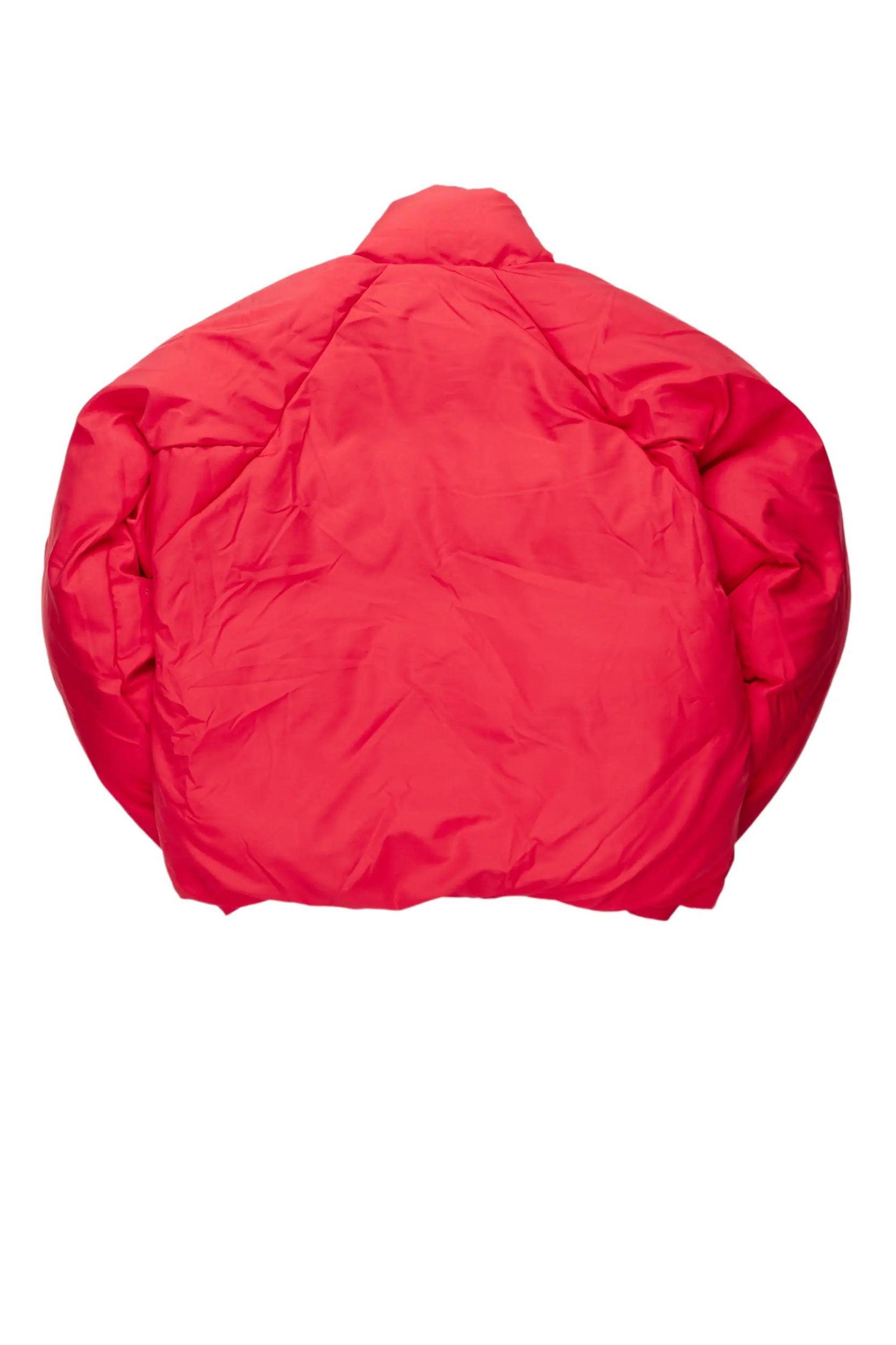 Damien Red Puffer Jacket Male Product Image