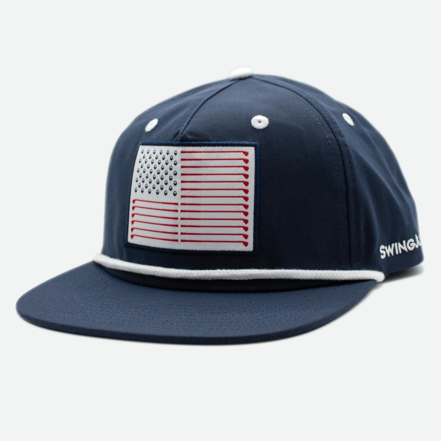 SwingJuice Golf Flag Unisex Active Rope Hat Navy O/S Product Image