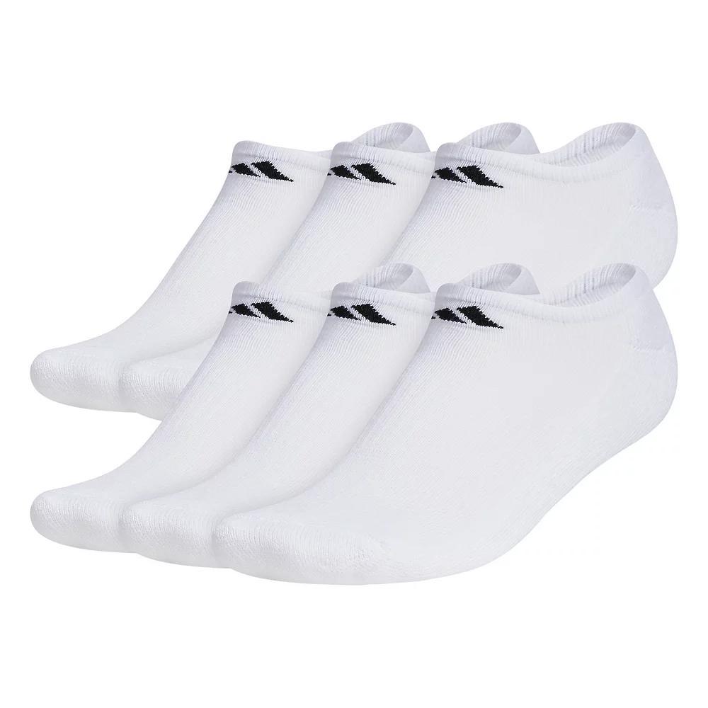 Big & Tall adidas 6-pack Athletic Cushioned No Show Socks, Men's, Size: 12-15, Medium Gray Product Image