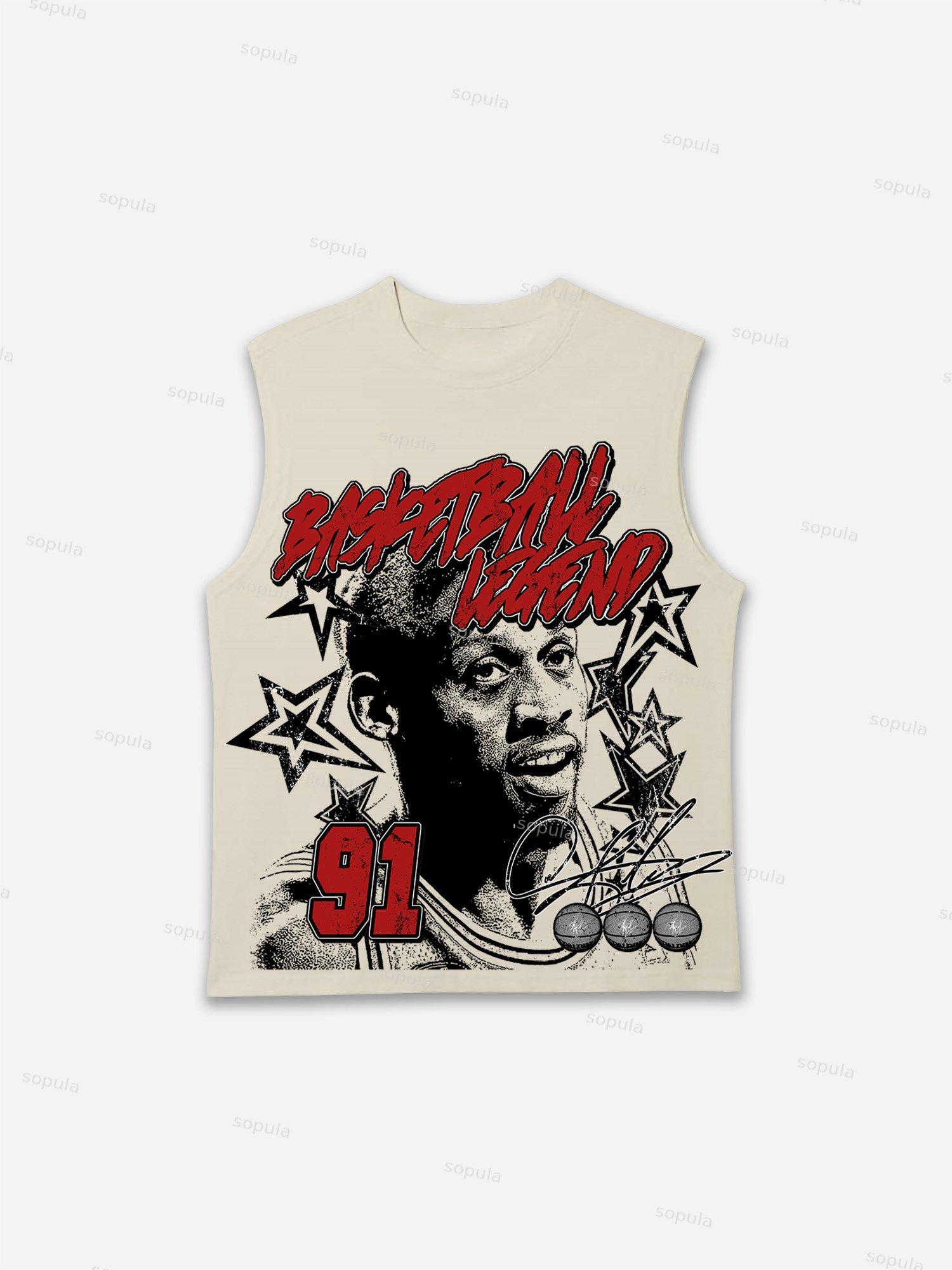 Basketball Legend Graphic Print Tank Top Product Image