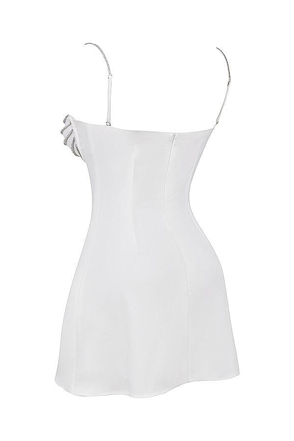 Grace Ivory Crystallised Mini Dress Product Image