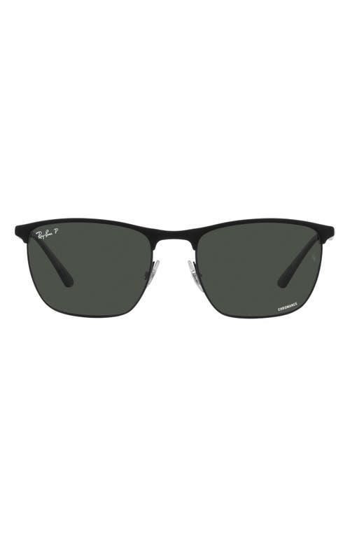 Ray-Ban Mens Jeffery Square 55mm Polarized Sunglasses Product Image