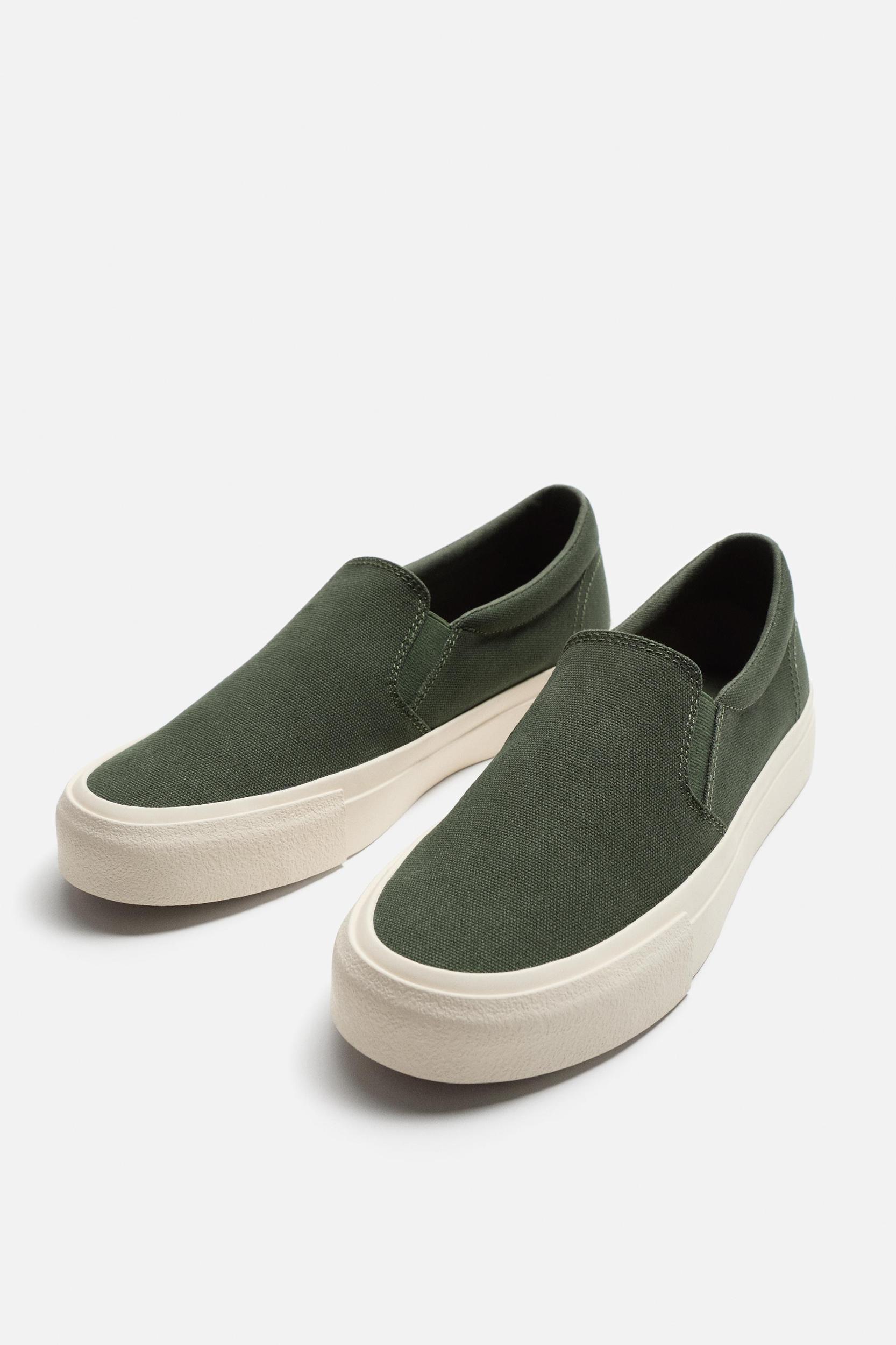 FABRIC LACELESS SNEAKERS Product Image