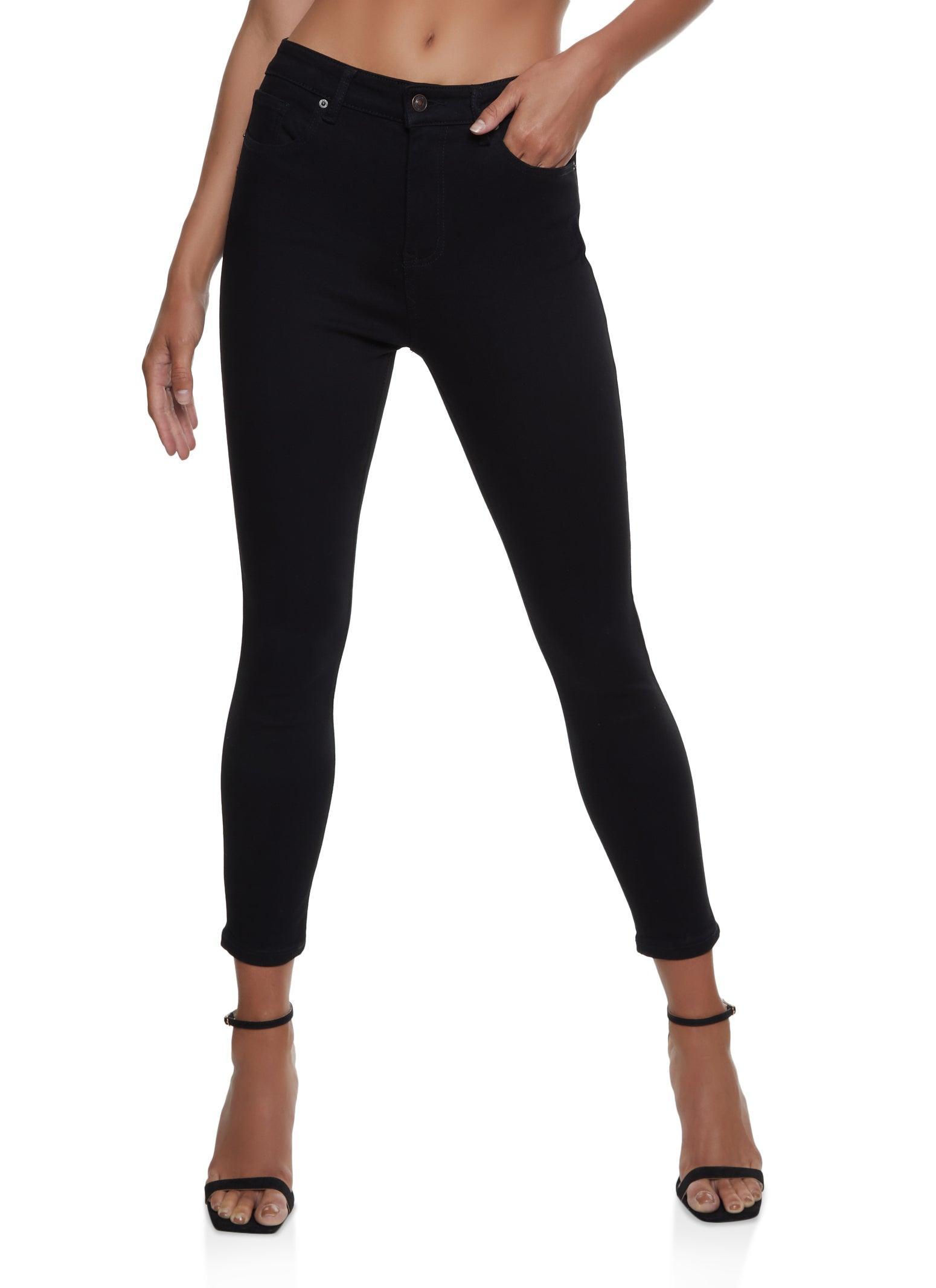 Womens WAX Basic High Waisted Skinny Jeans Product Image