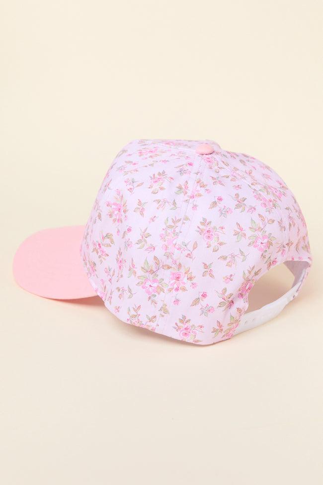 Pink Floral Trucker Hat Product Image