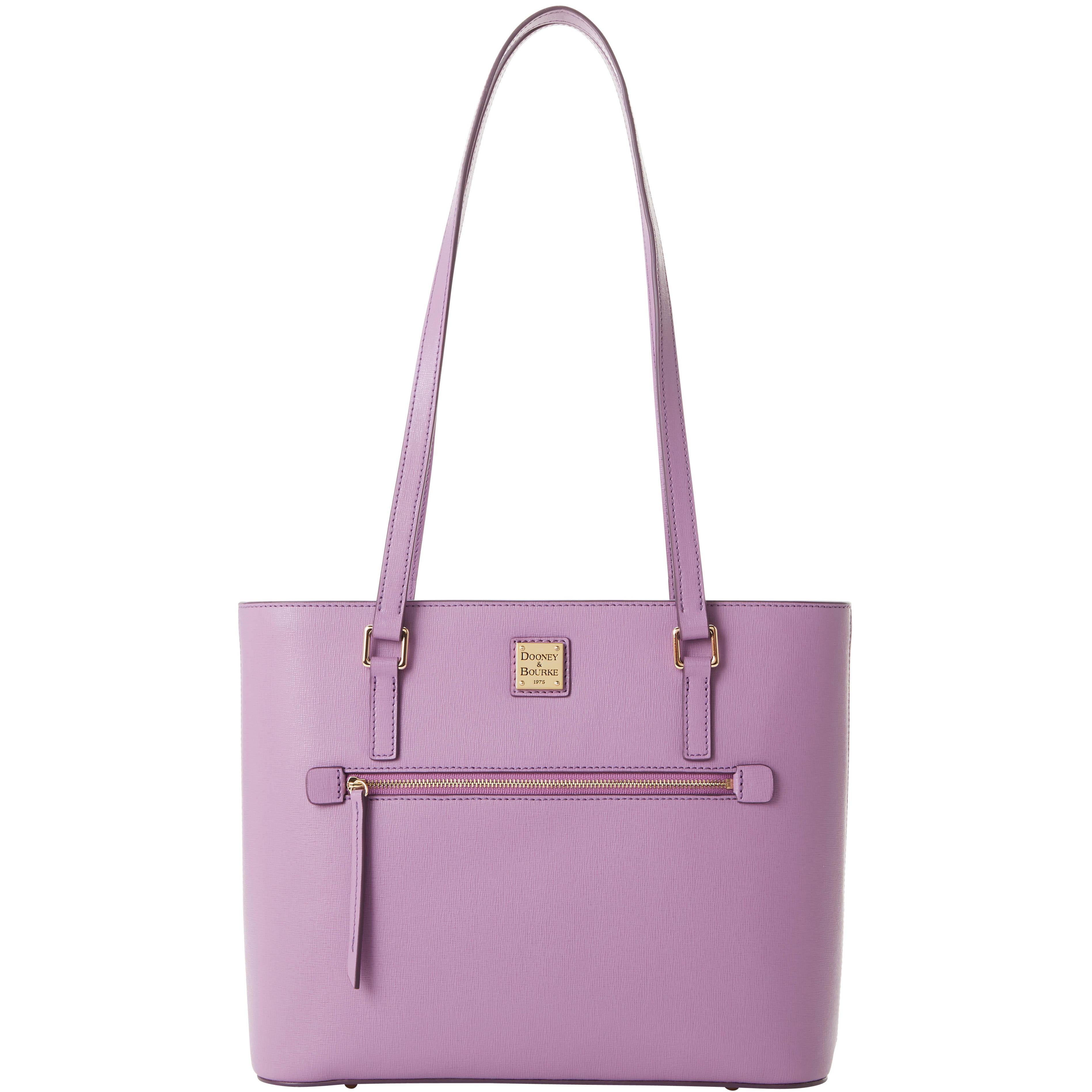 Dooney & Bourke Womens Saffiano Leather Shopper Bag in Light Mauve Product Image