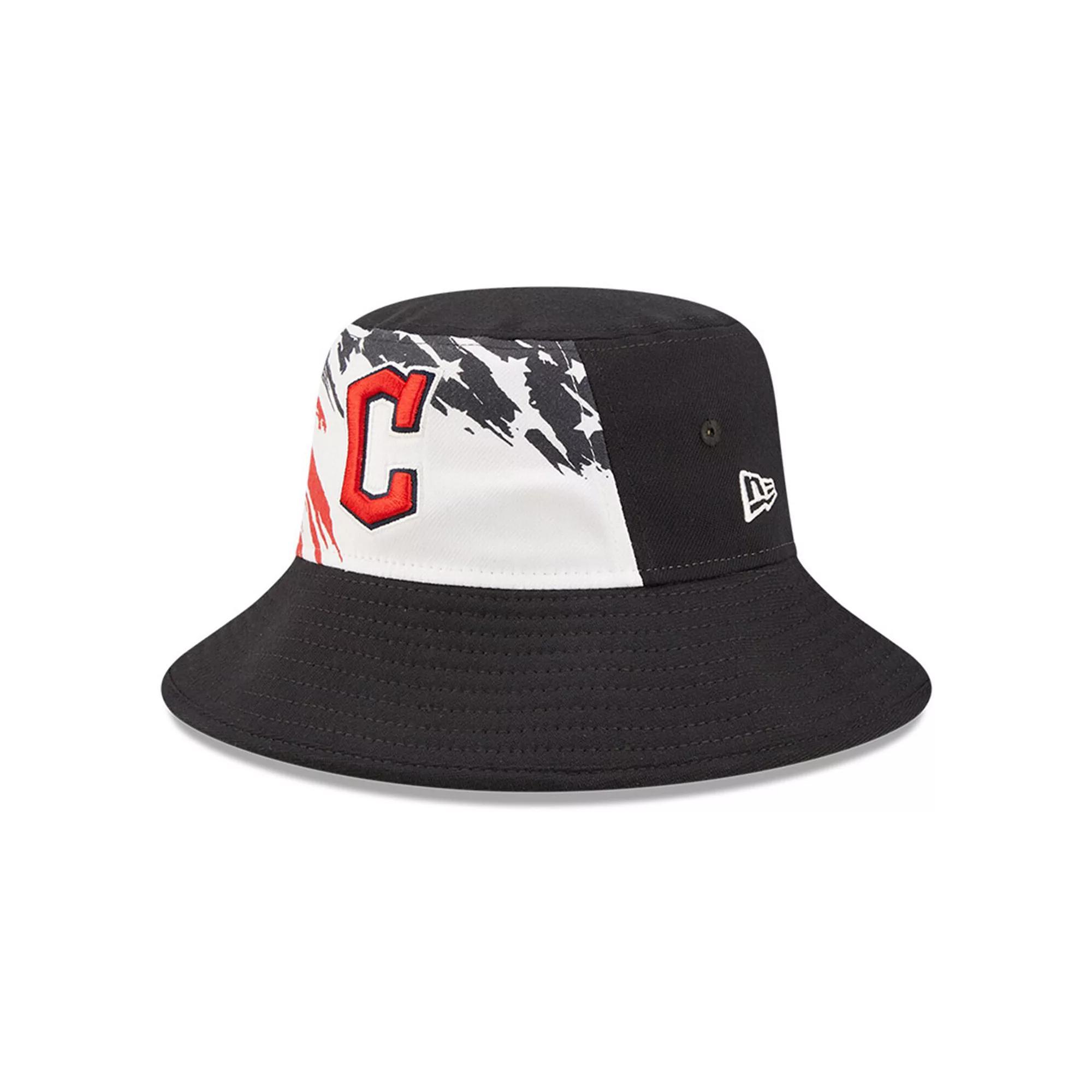 Men's New Era Navy Cleveland Guardians 2022 4th of July Bucket Hat, Grd Blue Product Image