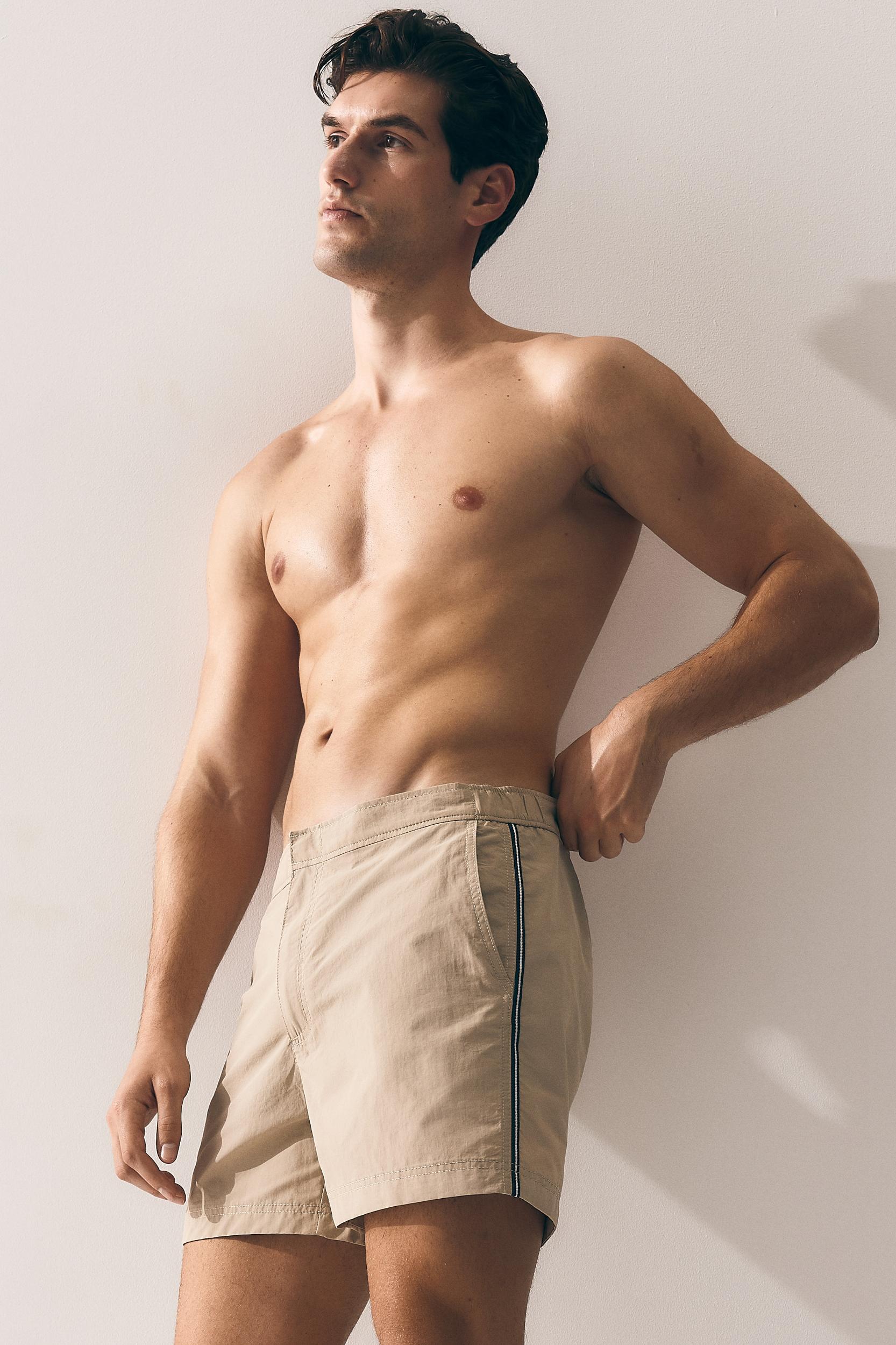 Swim Shorts with Piping Product Image