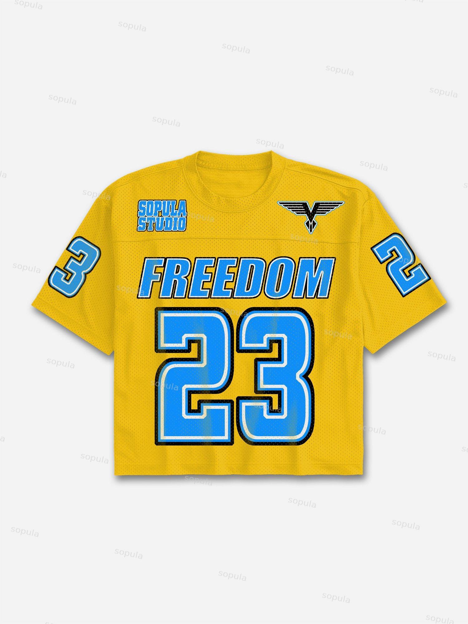Freedom No.23 Print
Blokecore Mesh Football Jersey T-shirt Product Image