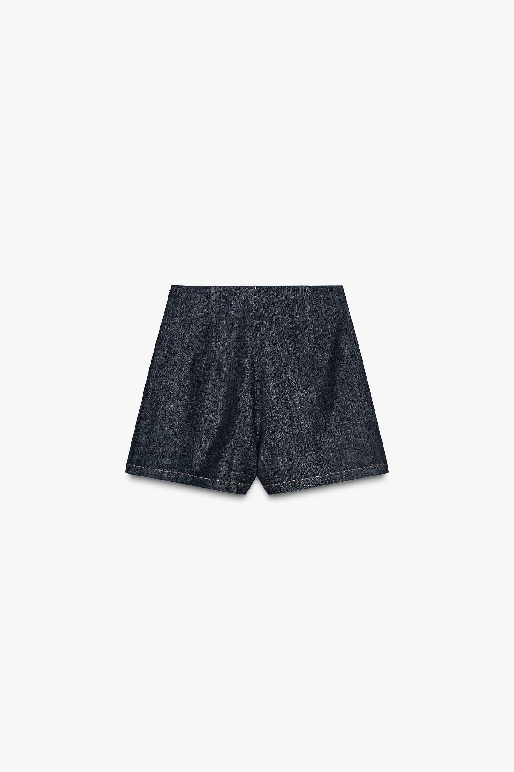 Z1975 MINI DENIM SKORT WITH SLIT Product Image