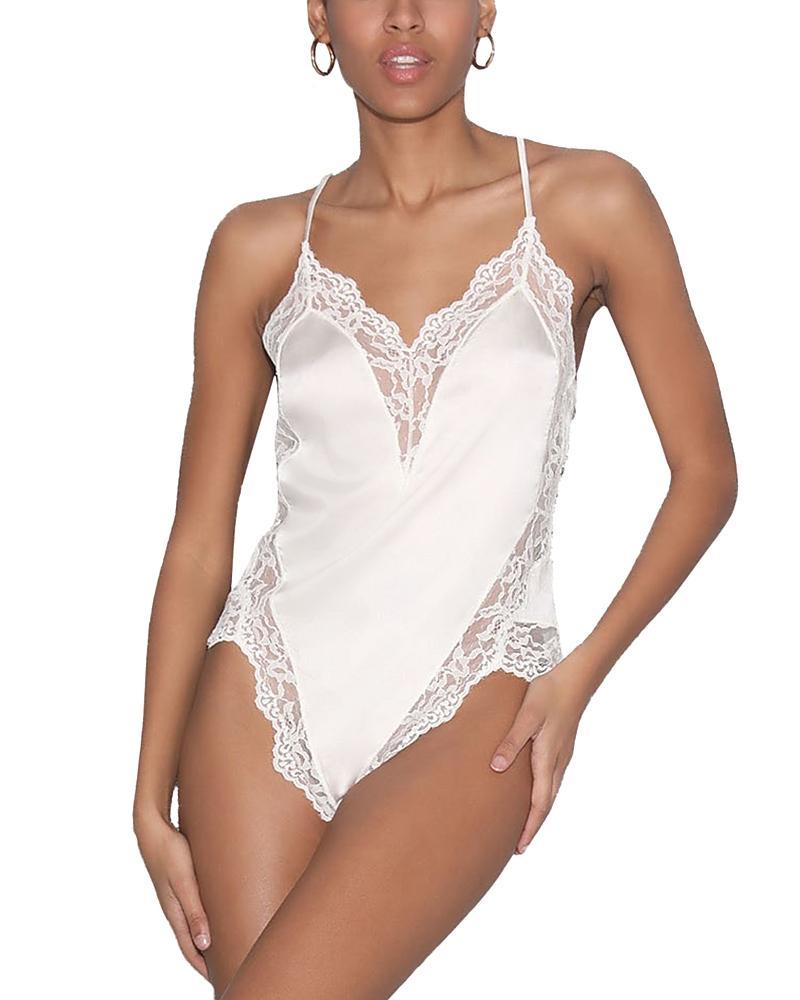 Fleur du Mal Venus Lace Trim Teddy Product Image