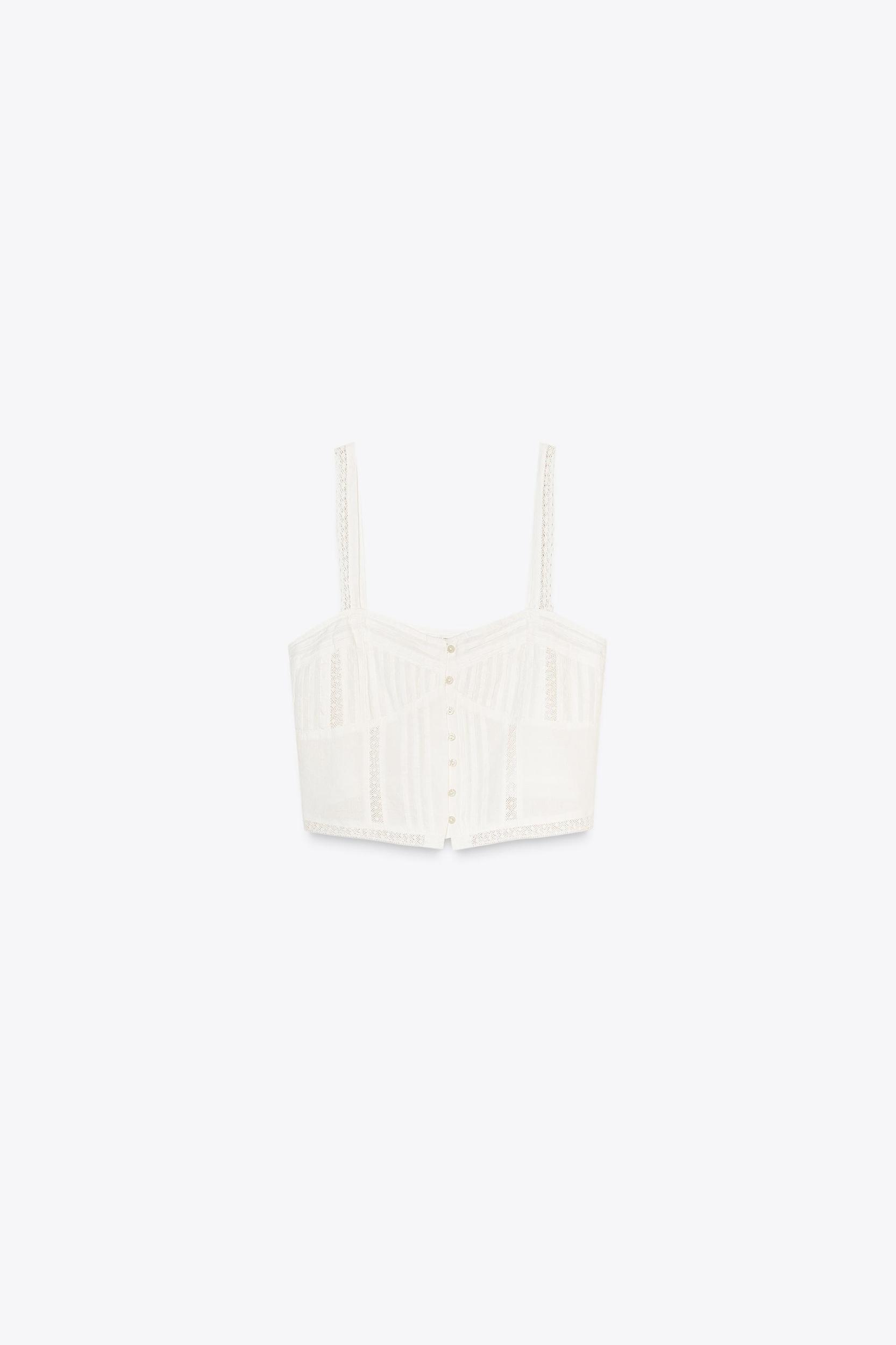 PINTUCK CROP TOP Product Image