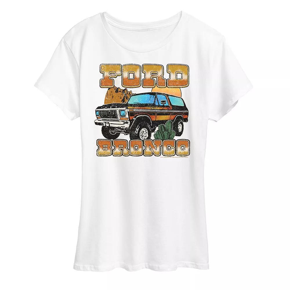 Womens Ford Vintage Bronco Desert Graphic Tee Product Image