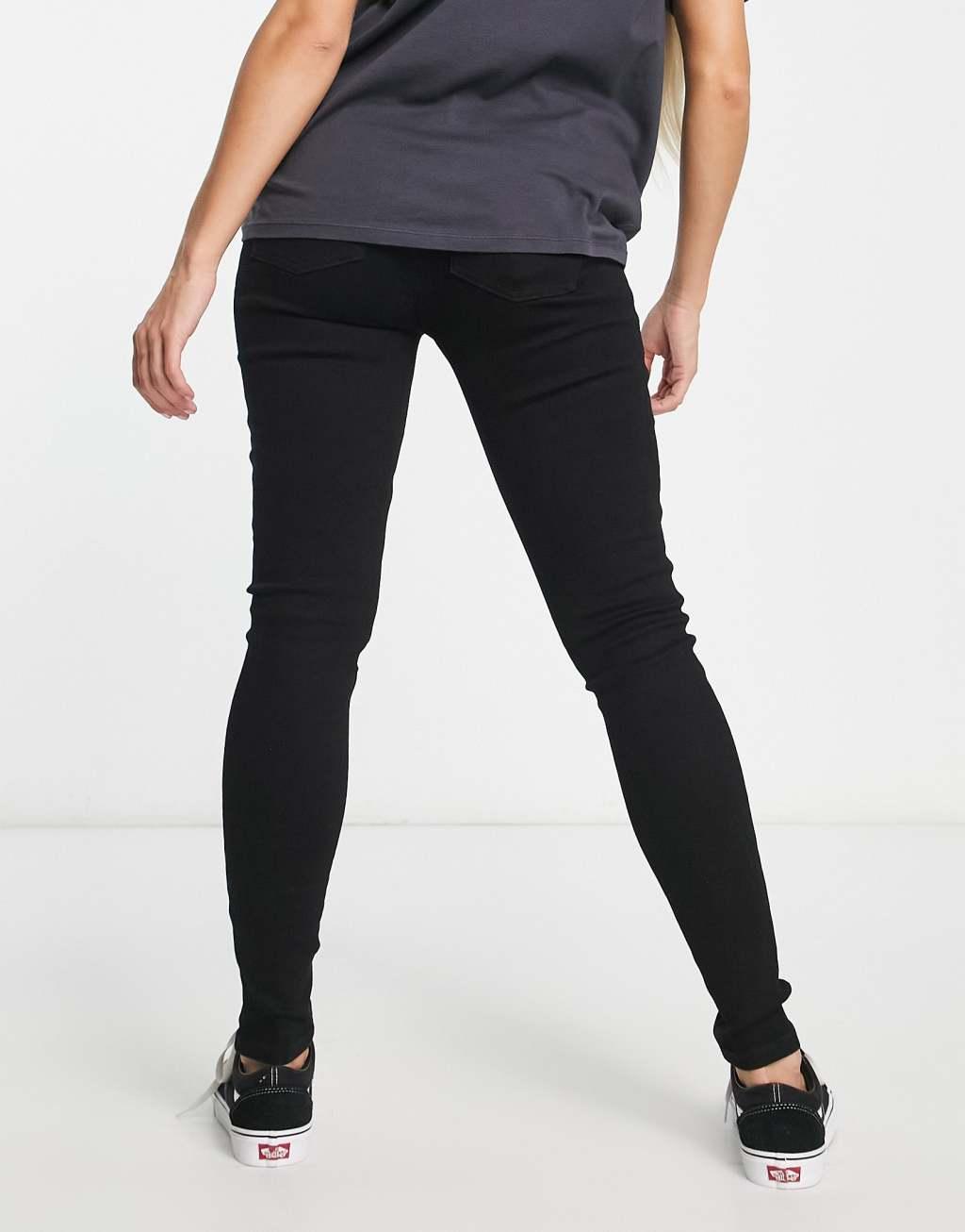ASOS DESIGN Maternity skinny jean with over bump Product Image