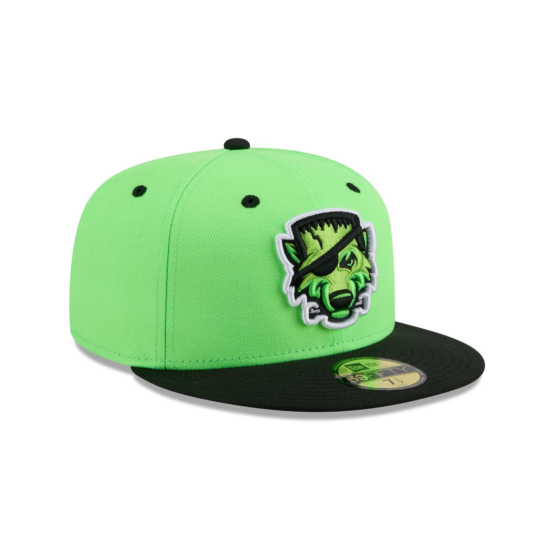 Erie SeaWolves Theme Night Green 59FIFTY Fitted Hat Male Product Image