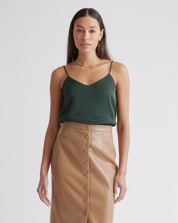 Quince | Women's Washable Stretch Silk V-Neck Cami Product Image