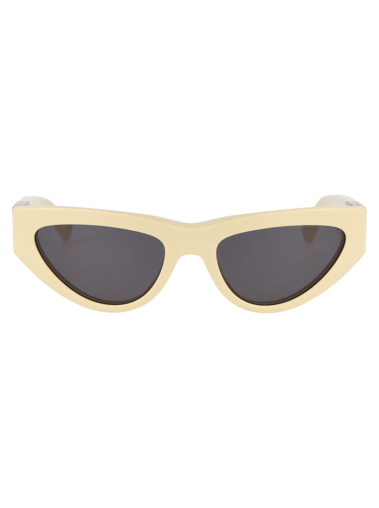 BOTTEGA VENETA Bv1176s Sunglasses In 004 Yellow Yellow Grey Product Image