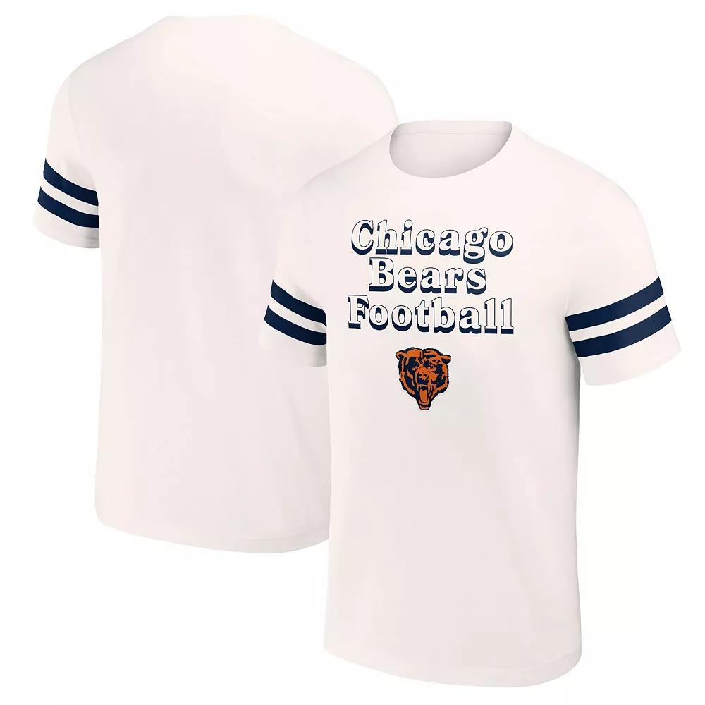 Men's NFL x Darius Rucker Collection by Fanatics Cream Chicago Bears Vintage T-Shirt, Size: Large, Beige Product Image