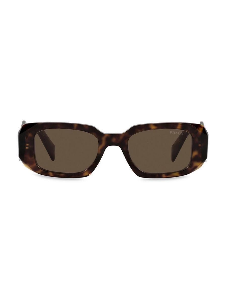 Mens Rectangle Acetate Logo Sunglasses Product Image