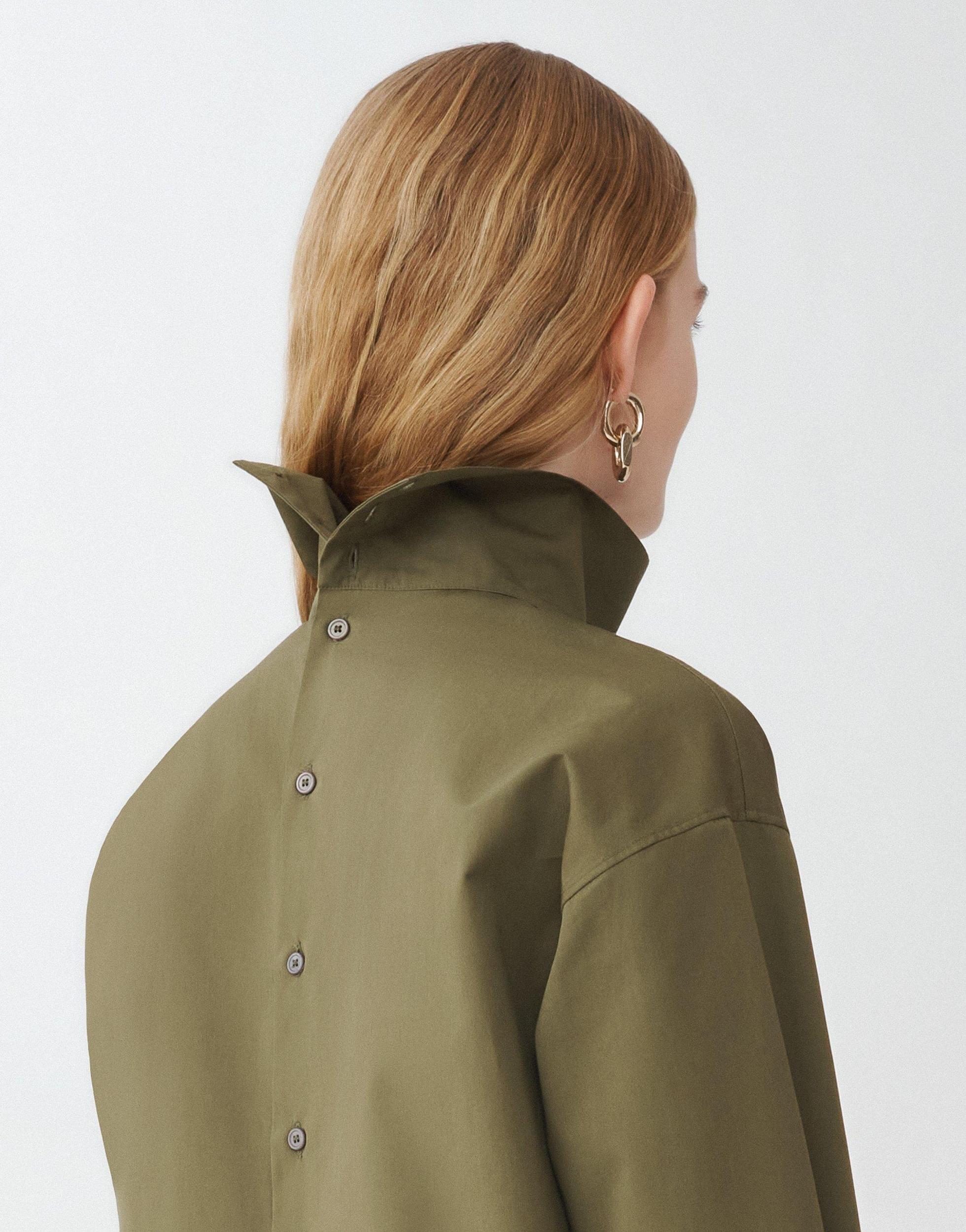 FABIANA FILIPPI Poplin Shirt In Green Product Image