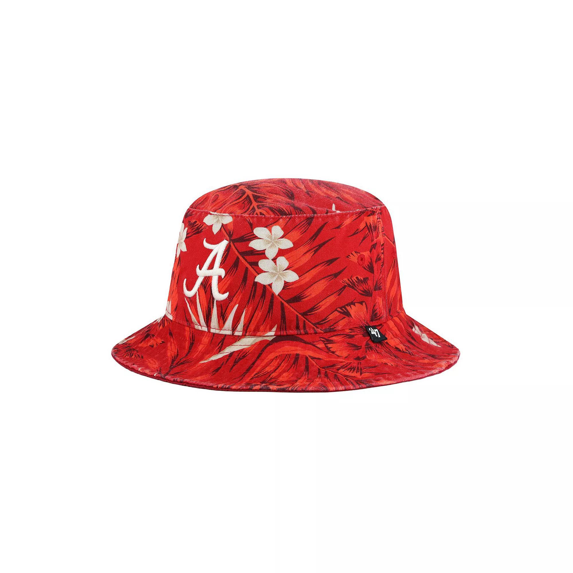 Men's '47 Crimson Alabama Crimson Tide Tropicalia Bucket Hat, Red Product Image